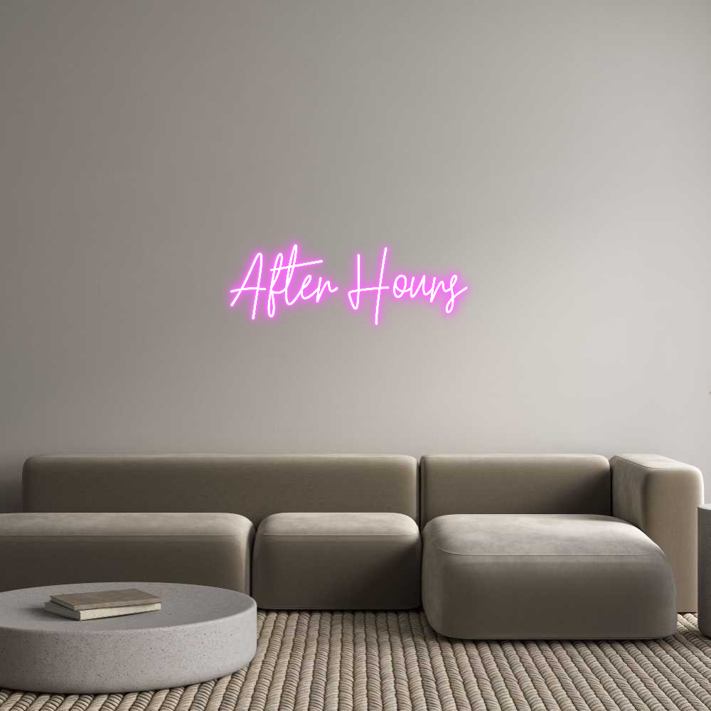 Custom Neon Text - After Hours