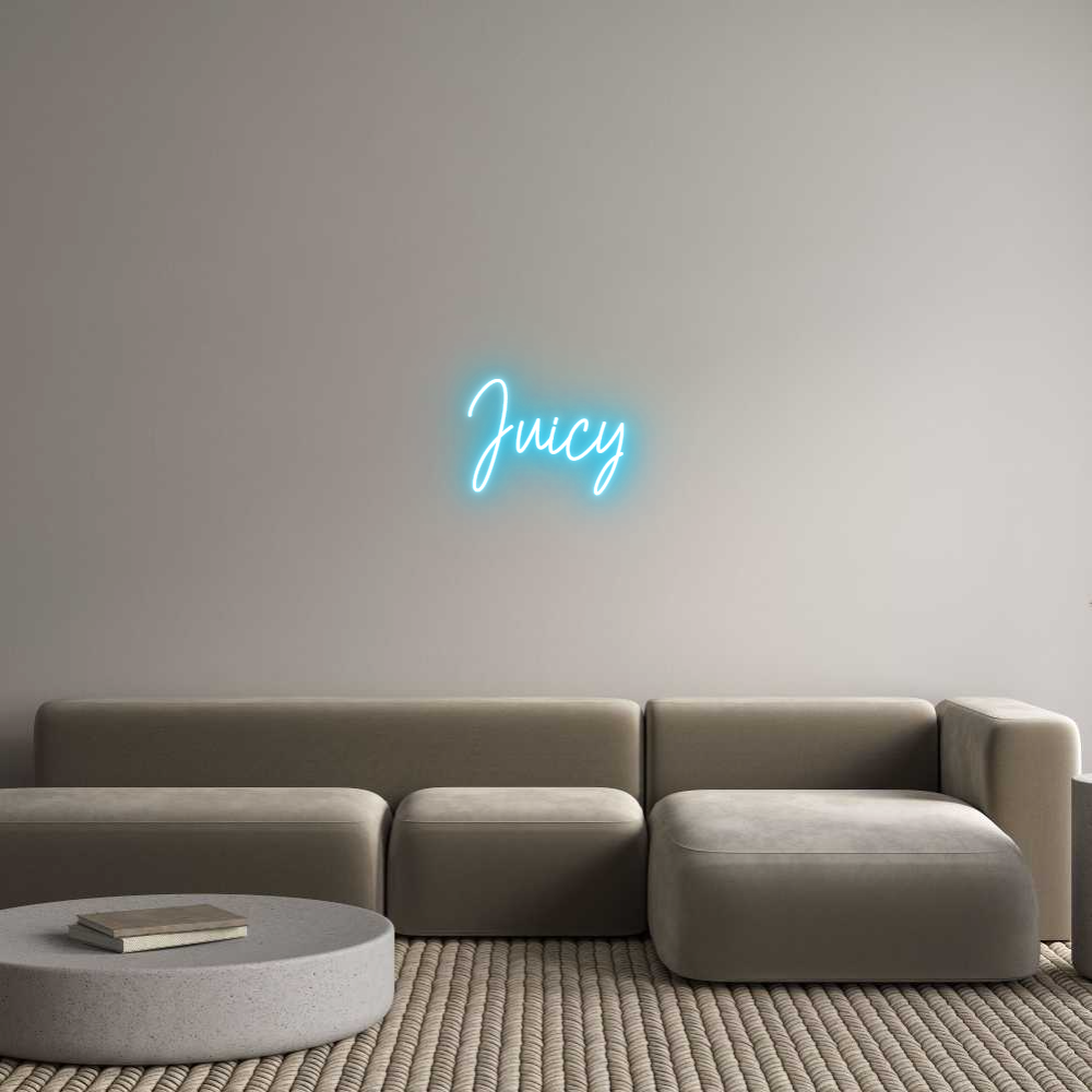 Custom Neon Text - Juicy