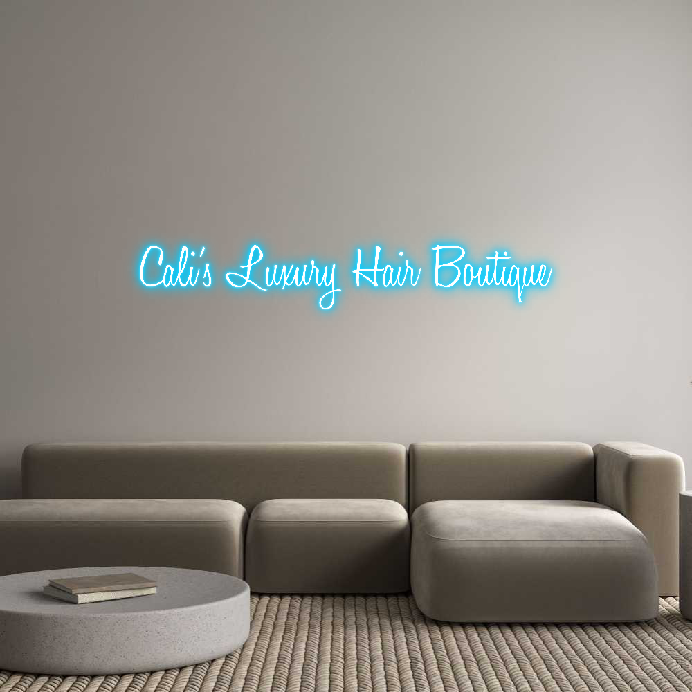 Custom Neon Text - Cali’s Luxury...