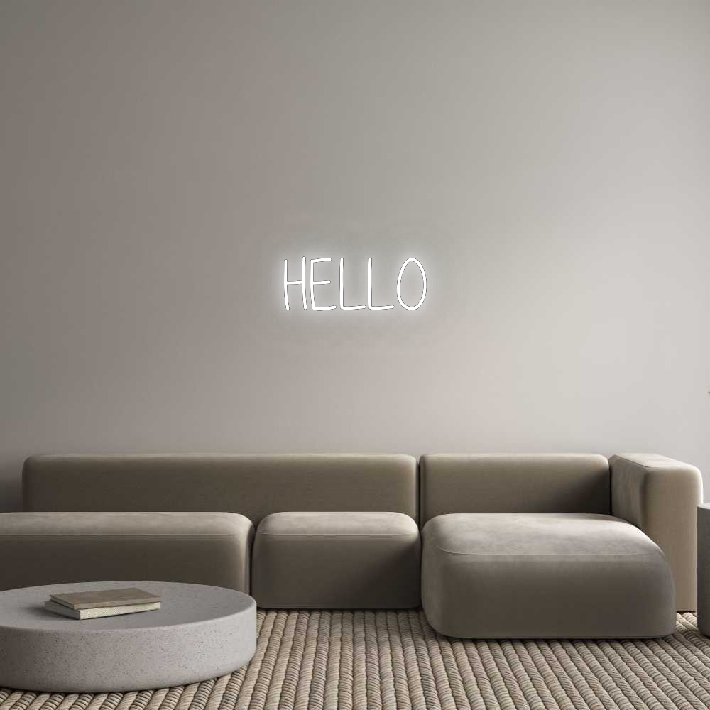 Custom Neon: HELLO