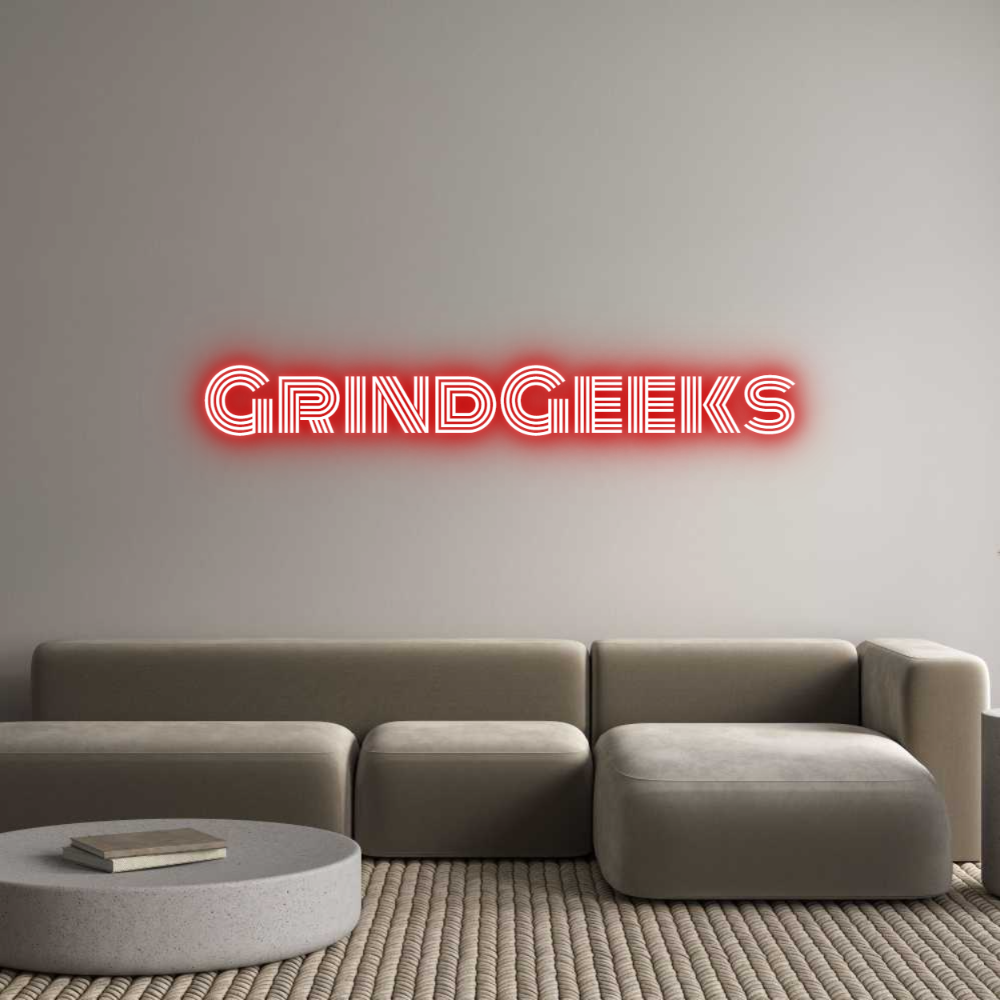 Custom Neon Text - GrindGeeks