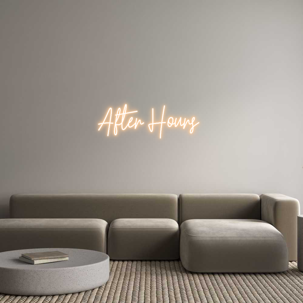 Custom Neon Text - After Hours