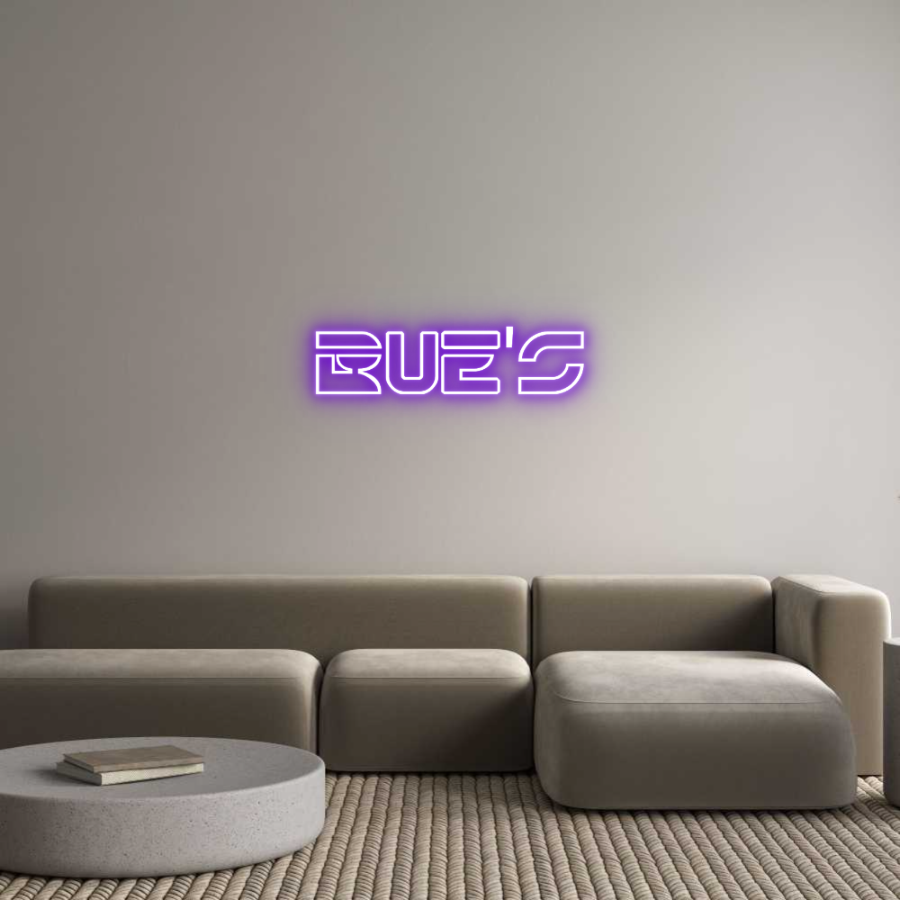 Custom Neon Text - Bue's