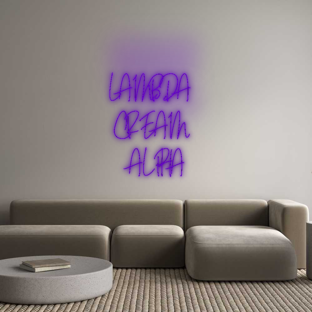 Custom Neon: LAMBDA 
CREA...