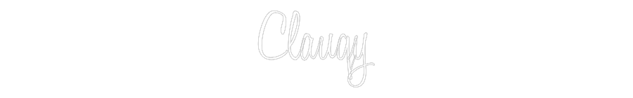 Custom Neon Text - Clauqy