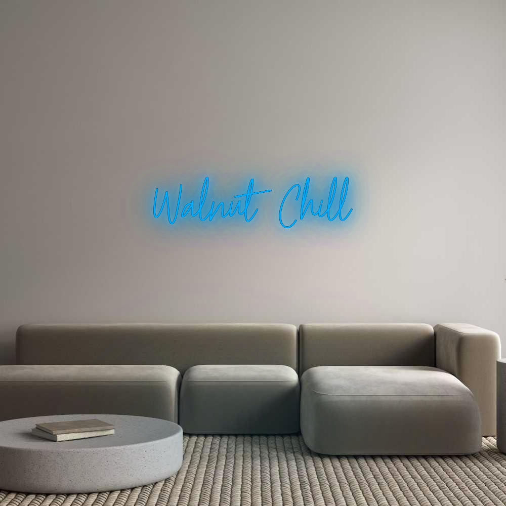 Custom Neon: Walnut Chill