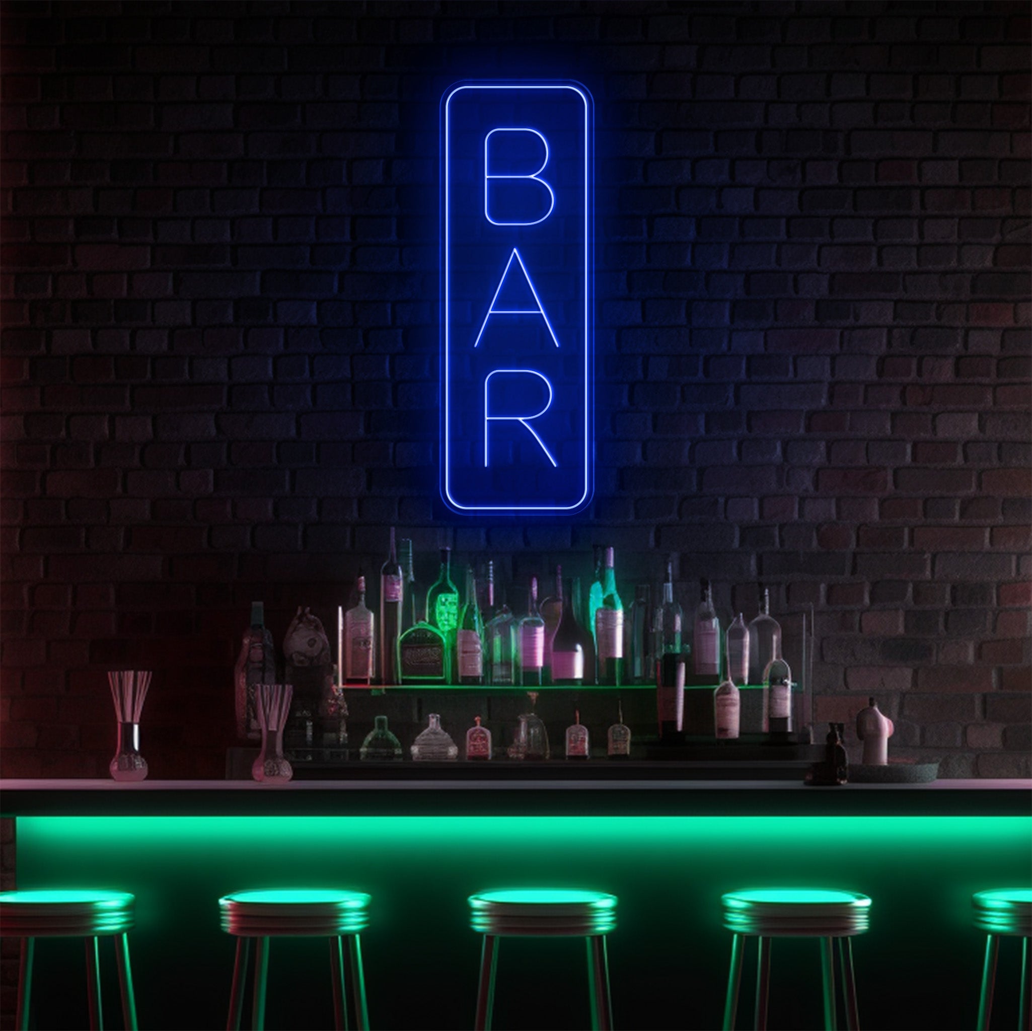 Bar Vertical LED Neon Sign!