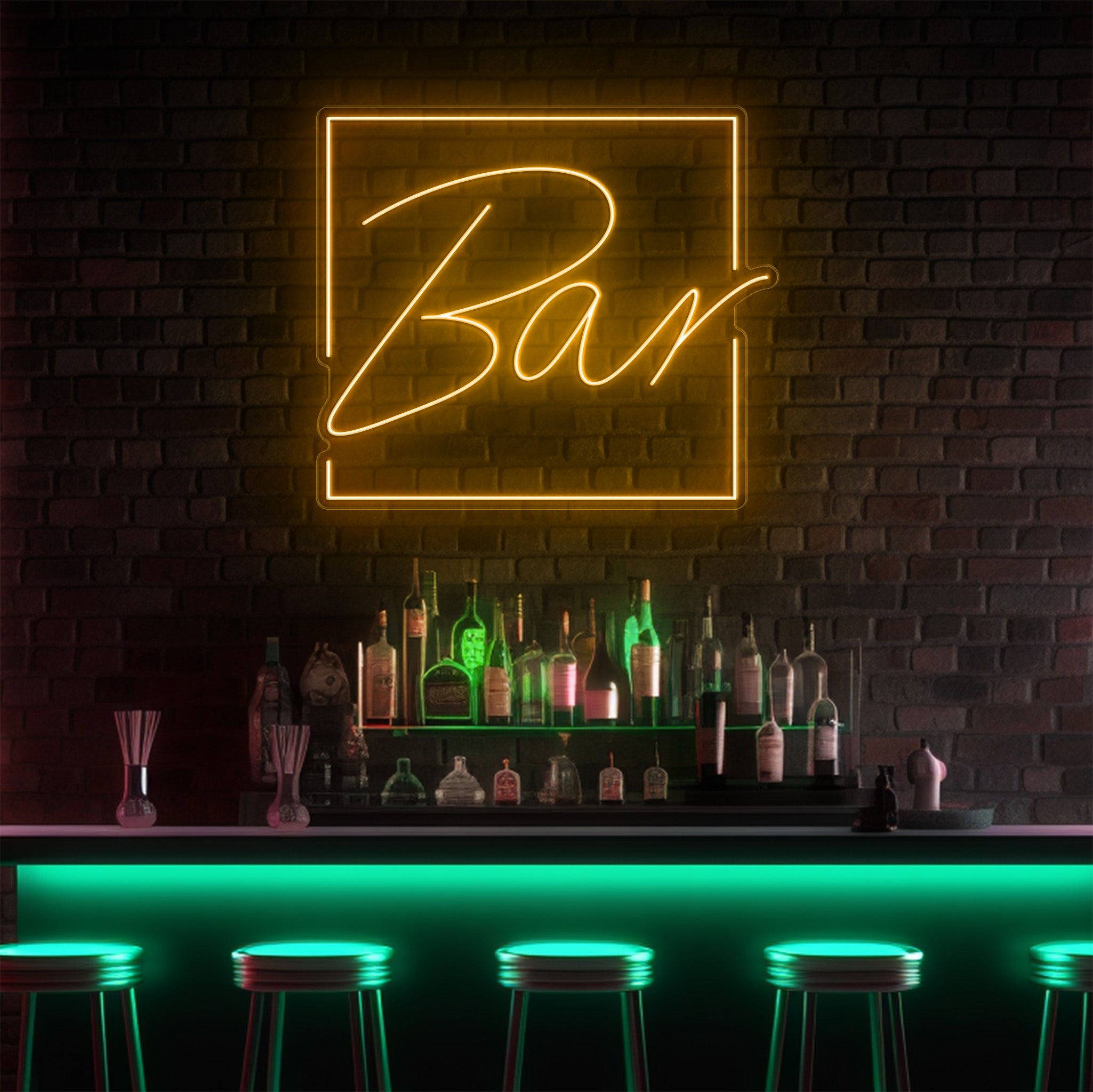 Bar Square LED Neon Sign!