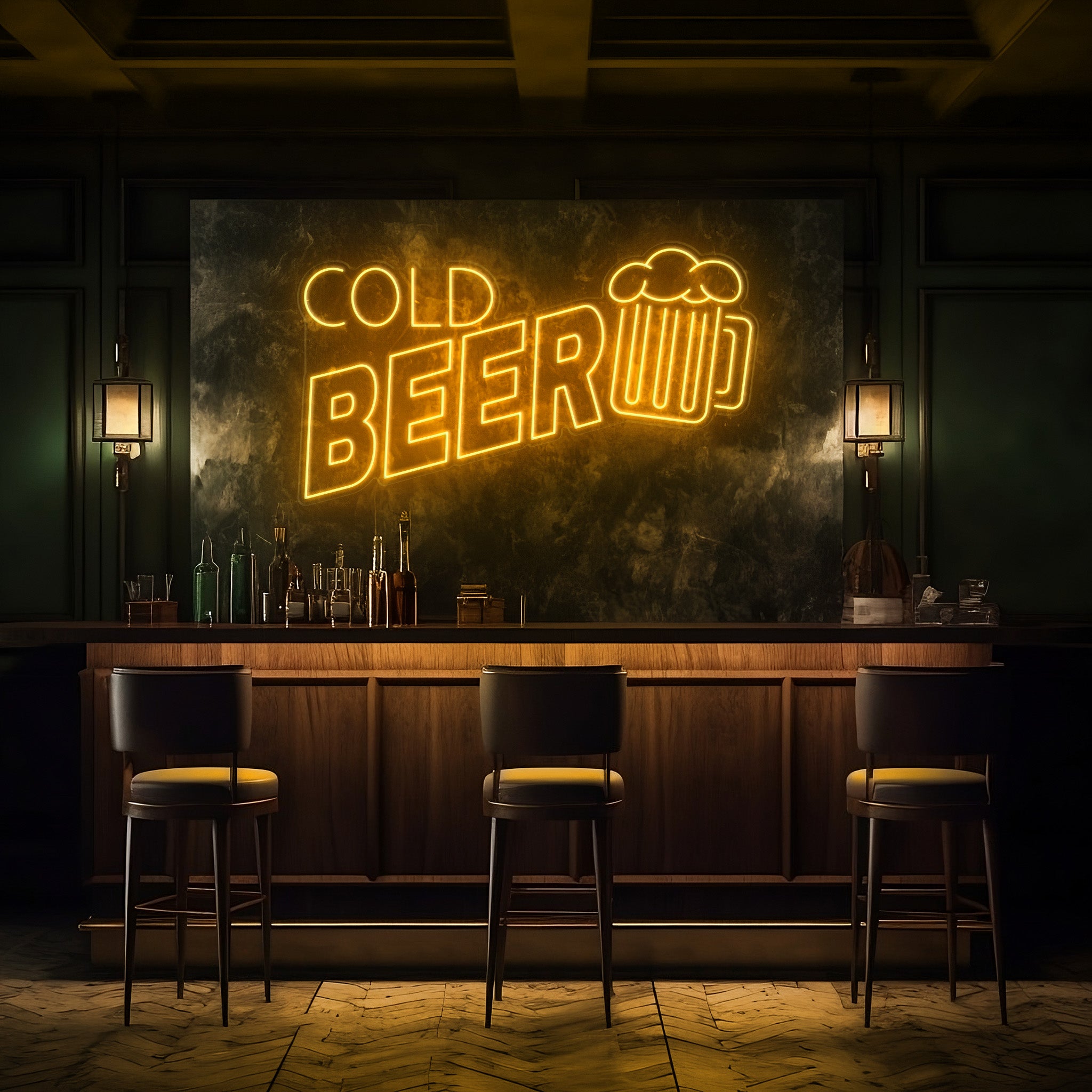 Cold Beer Bar LED Neon Sign!