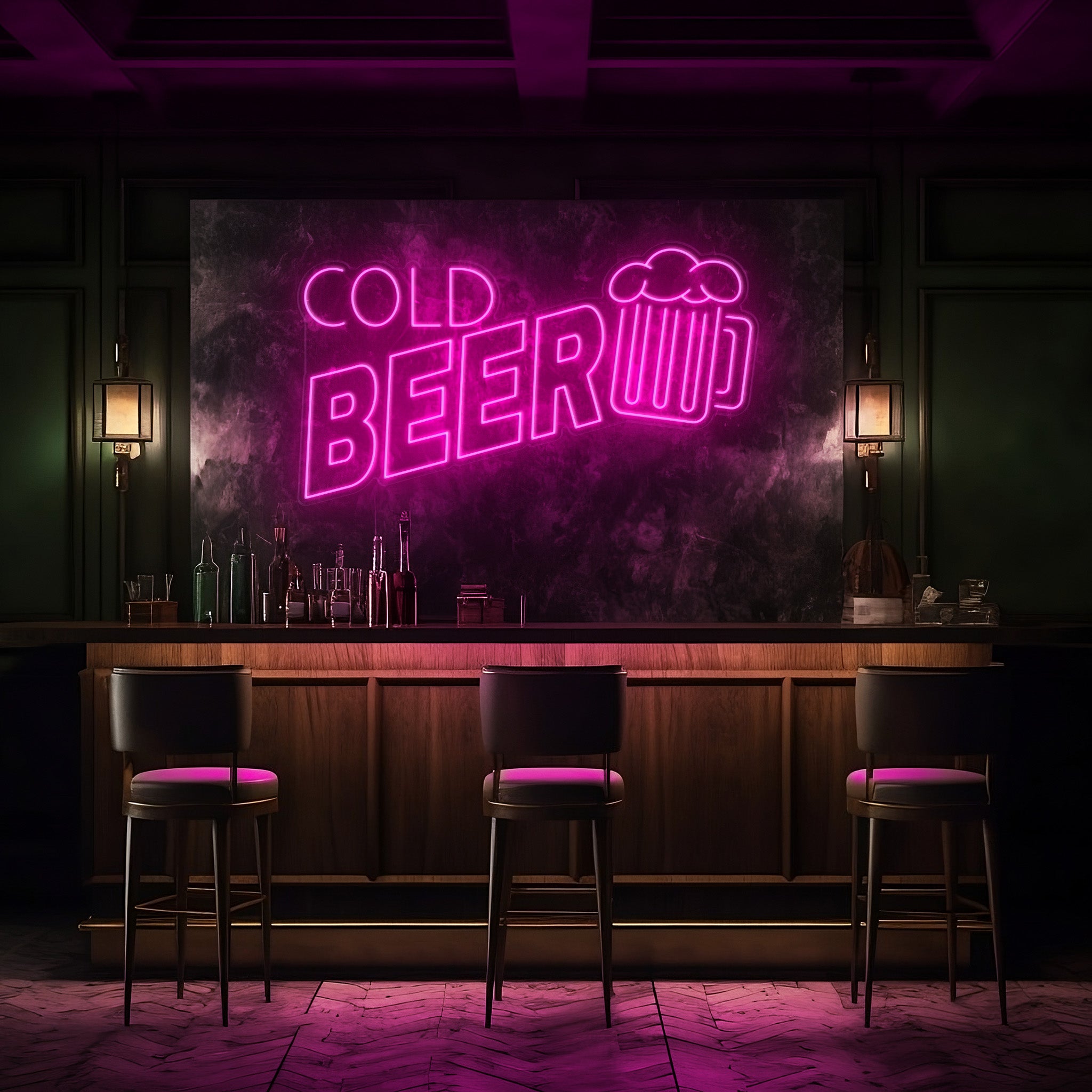 Cold Beer Bar LED Neon Sign!