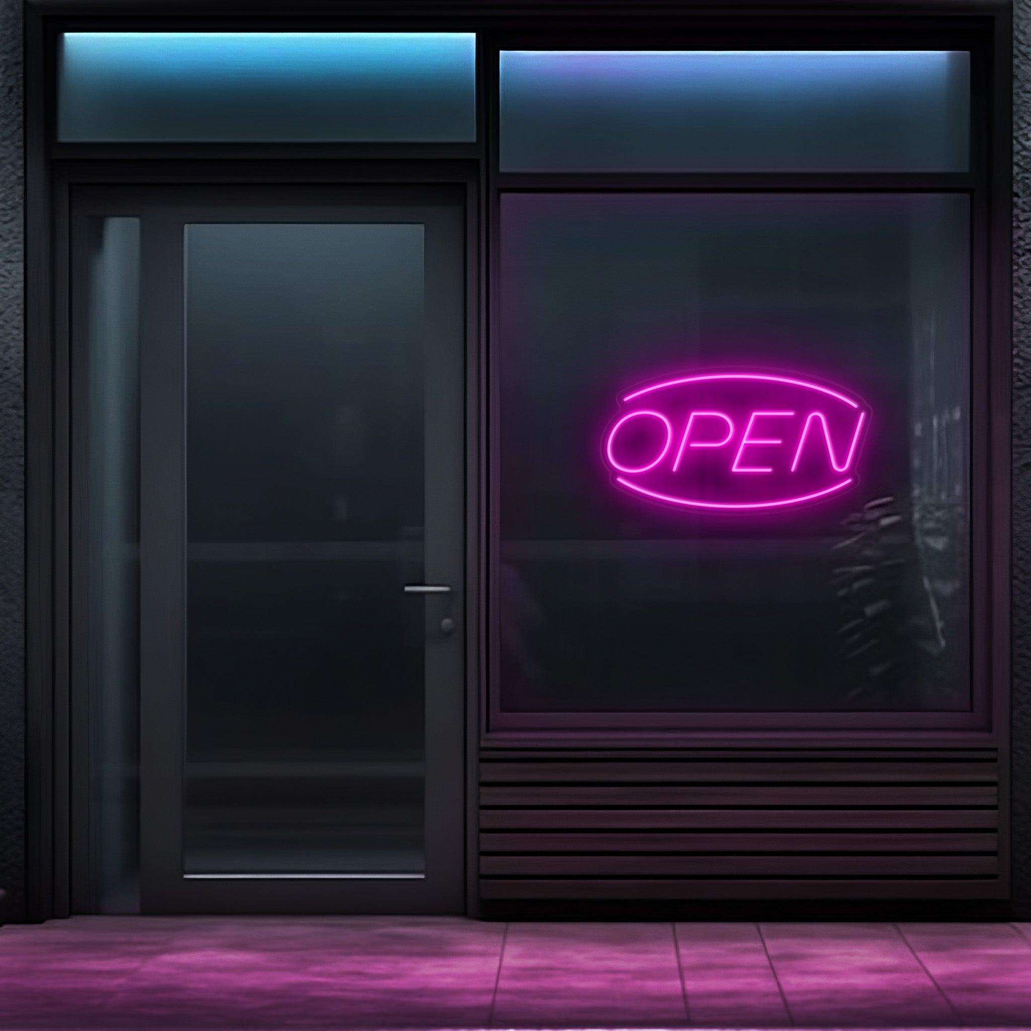 Open Oval LED Neon Sign!