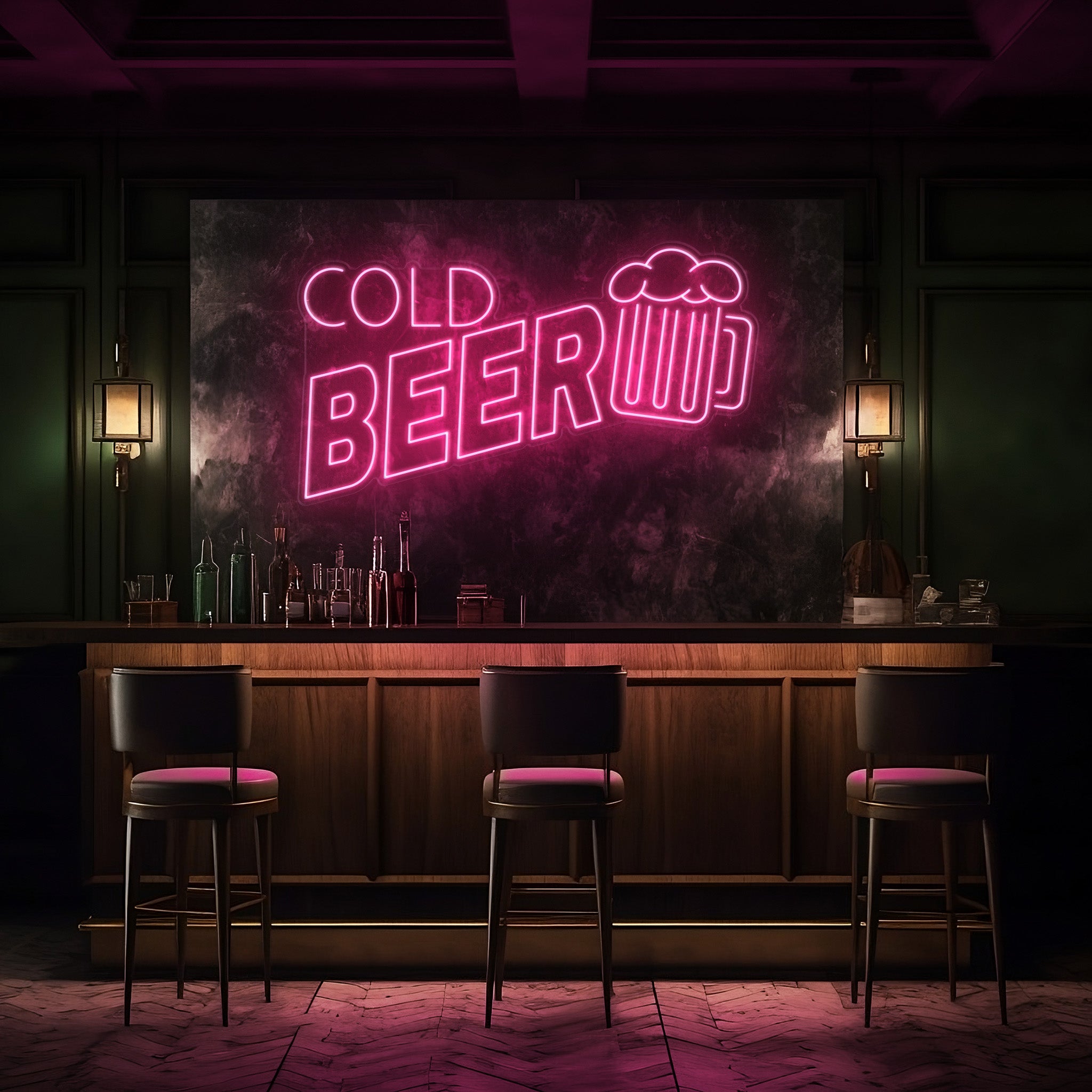 Cold Beer Bar LED Neon Sign!