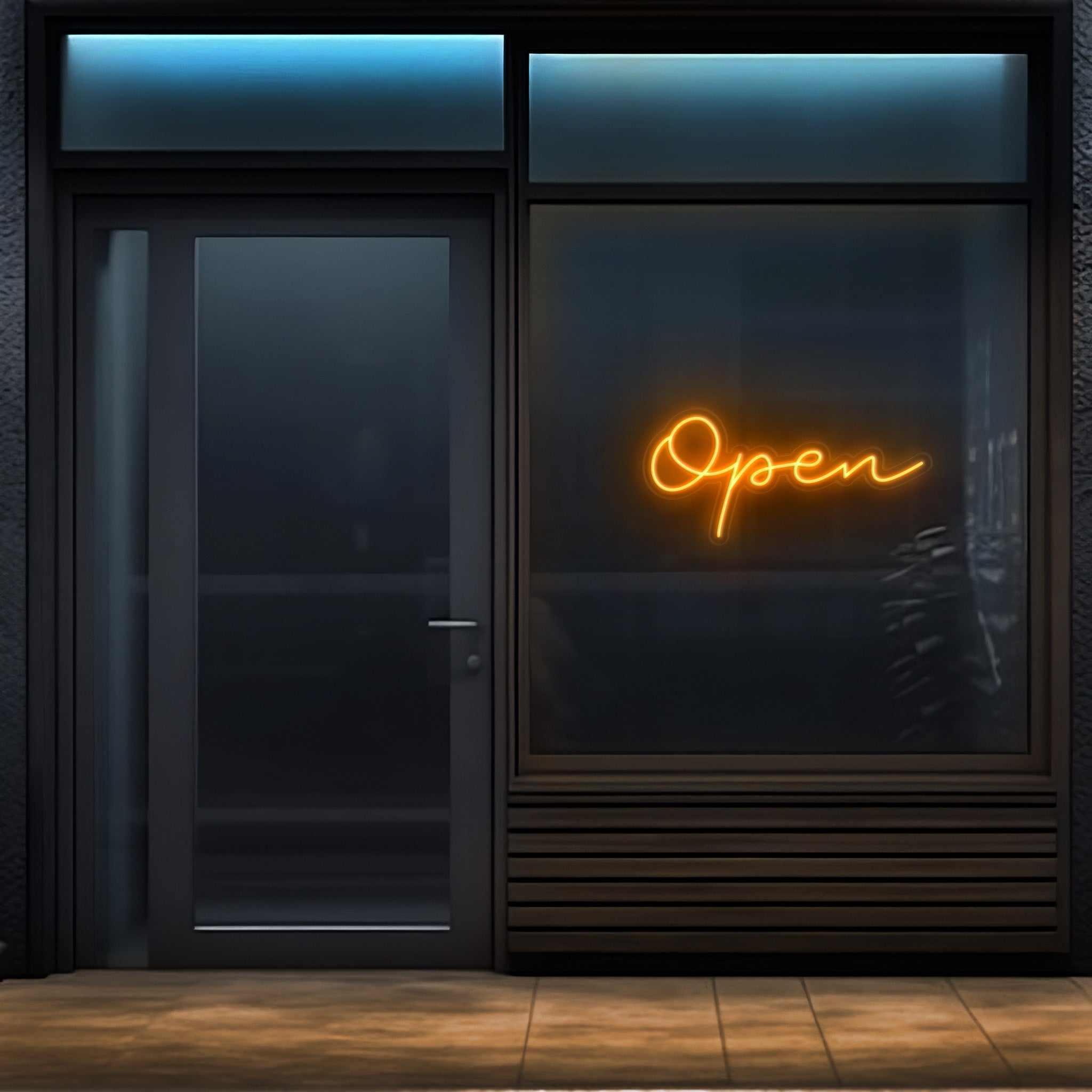 Open Cursive LED Neon Sign!