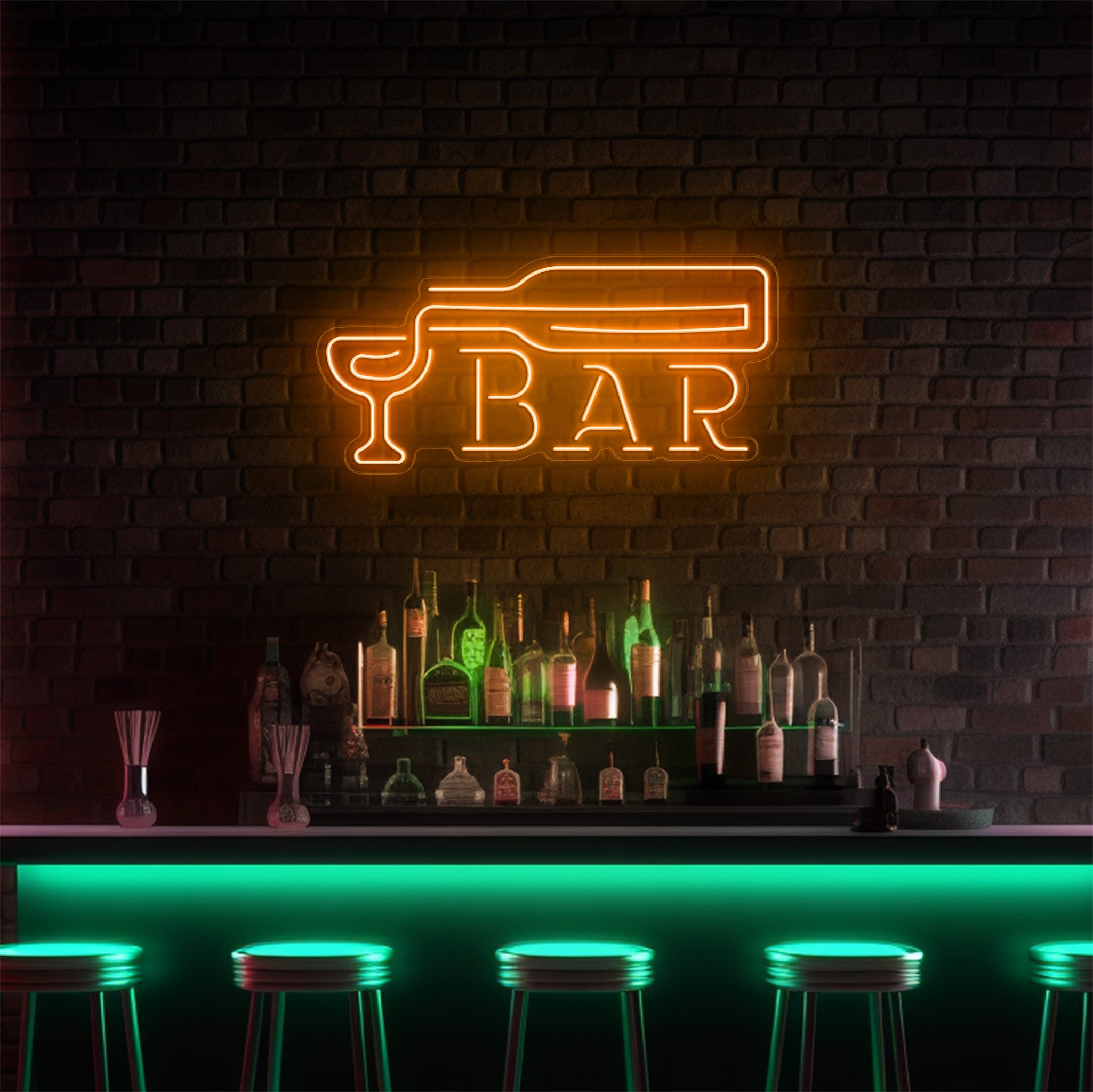 Bar Bottle LED Neon Sign!