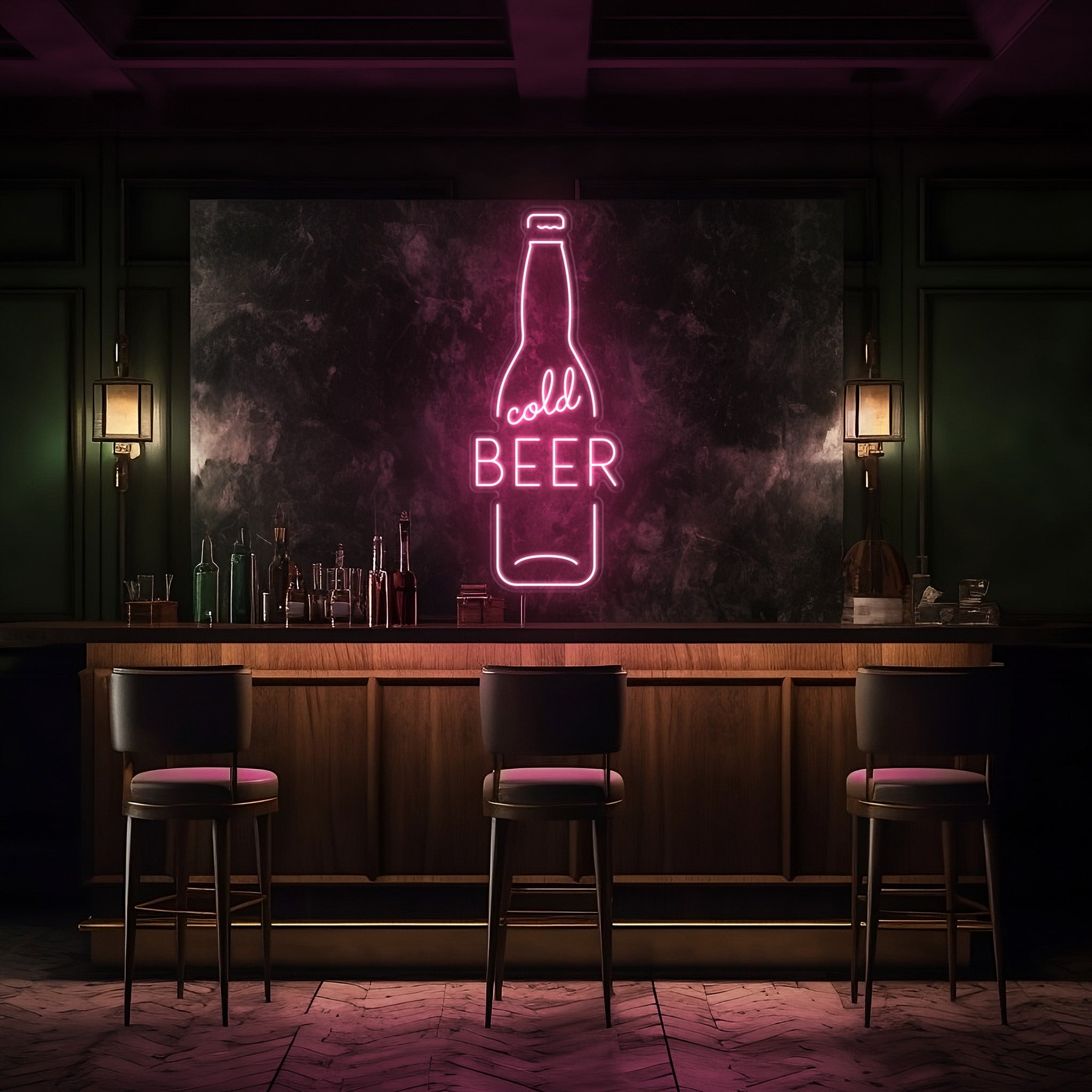 Cold Beer Bottle LED Neon Sign!