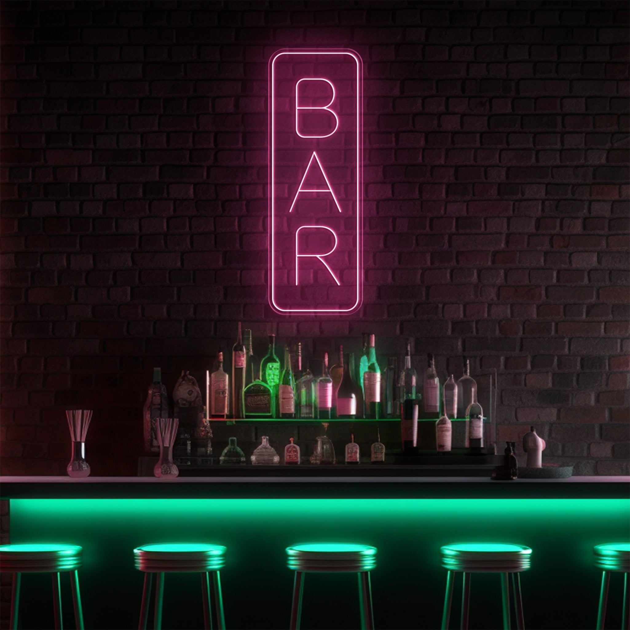 Bar Vertical LED Neon Sign!