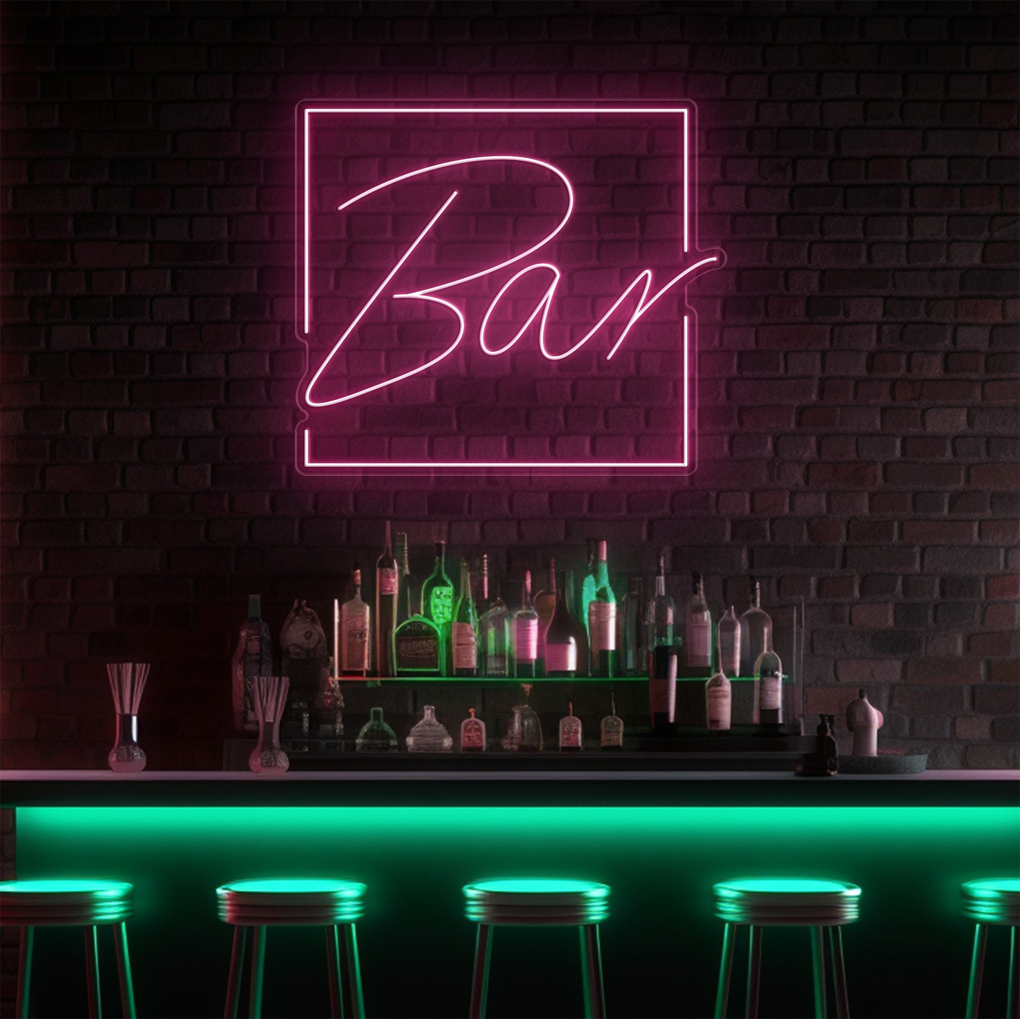 Bar Square LED Neon Sign!