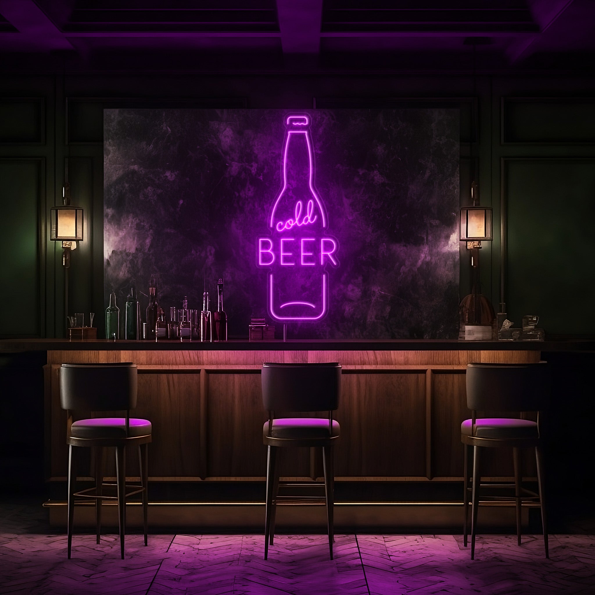 Cold Beer Bottle LED Neon Sign!