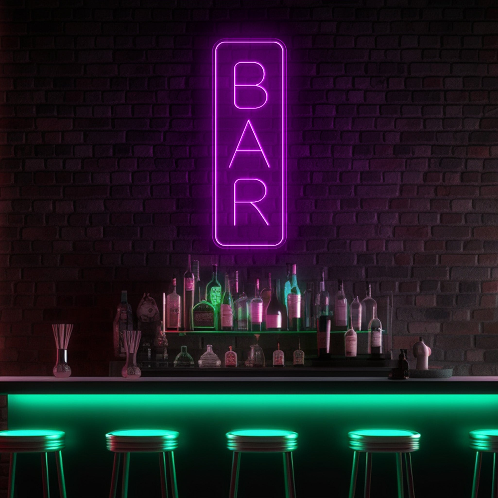 Bar Vertical LED Neon Sign!