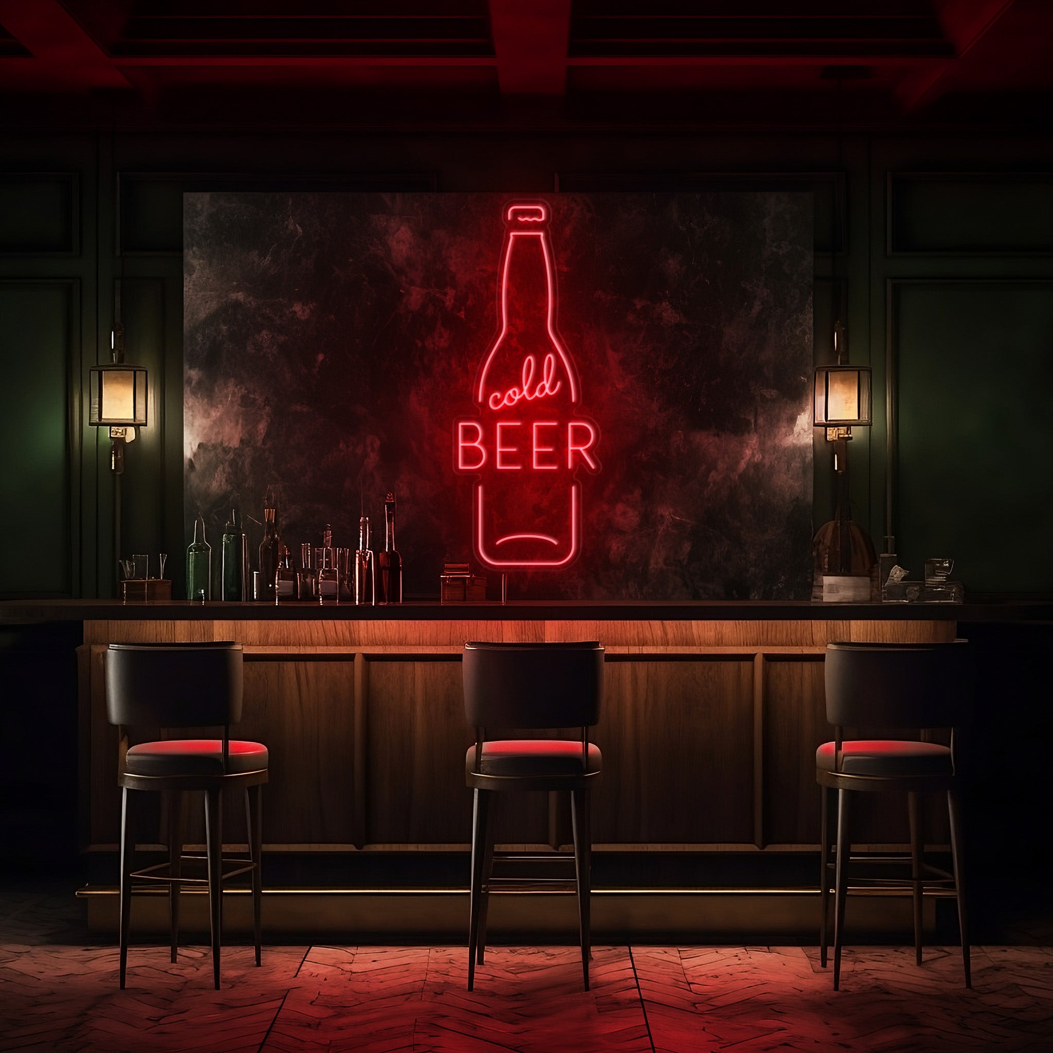 Cold Beer Bottle LED Neon Sign!