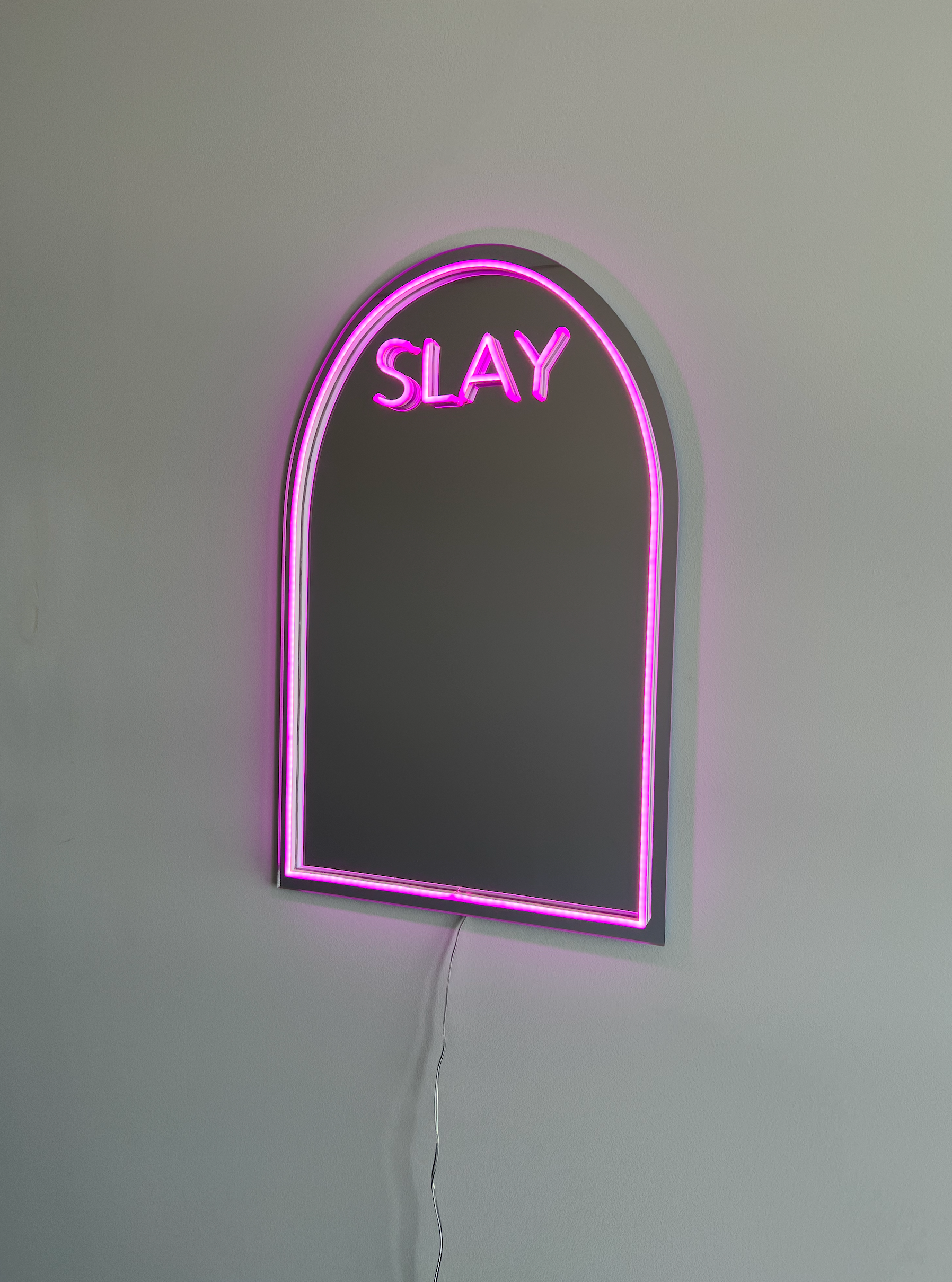 SLAY LED neon mirror