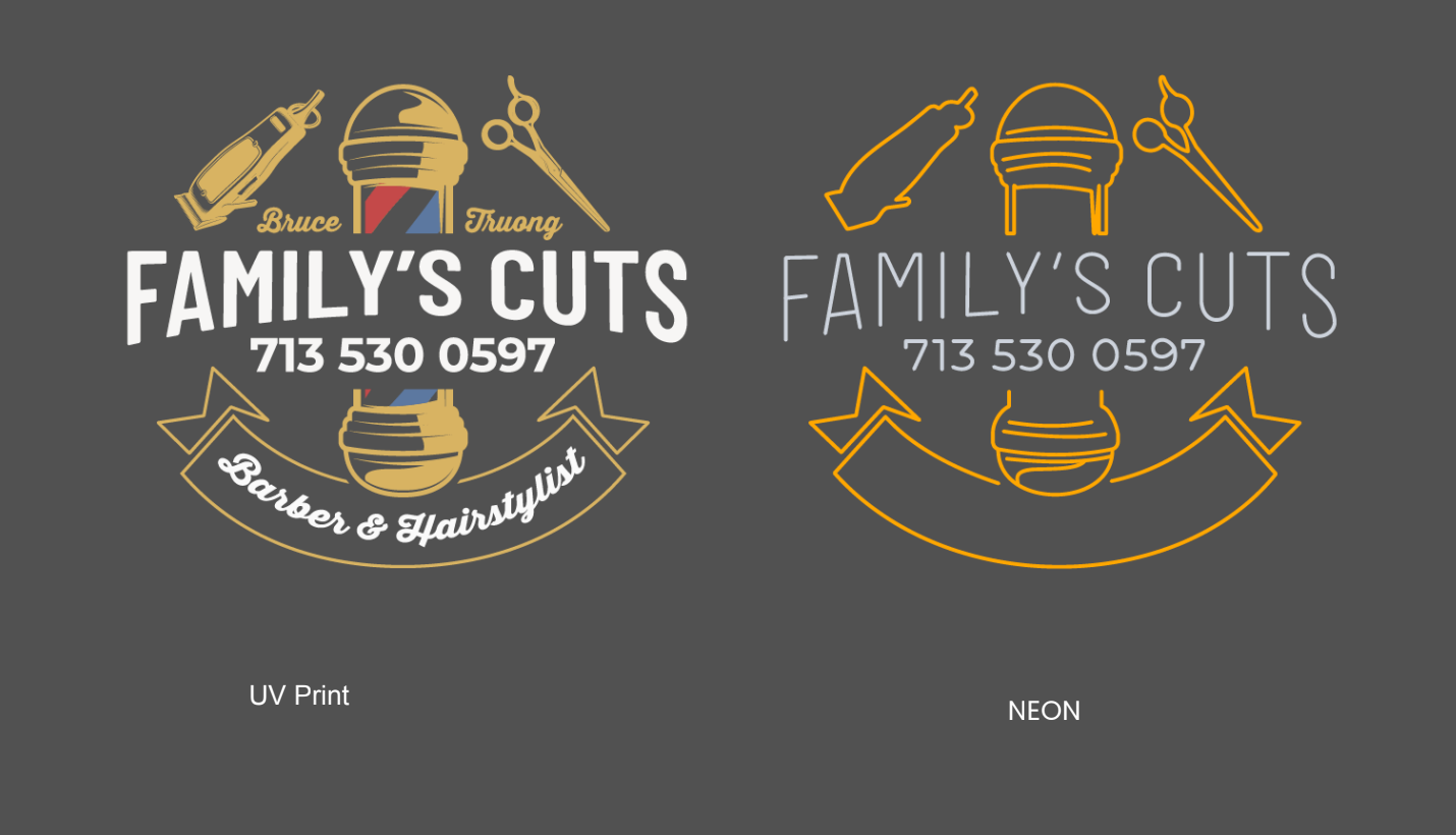 FAMILY CUTS - Custom Neon!