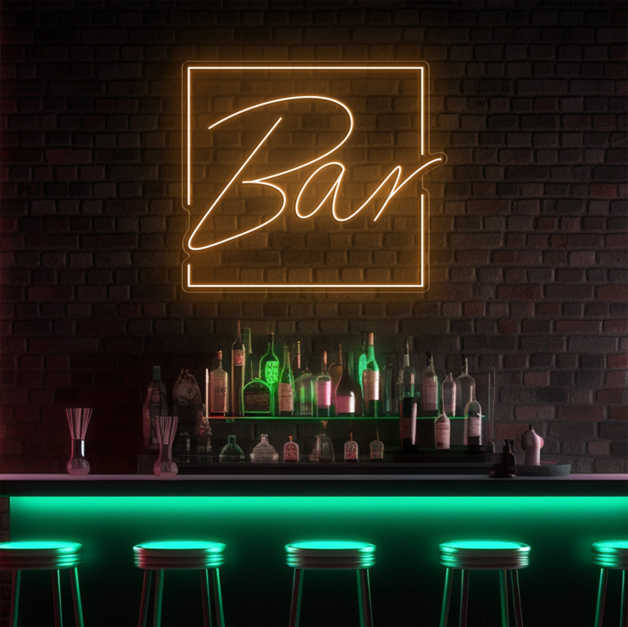 Bar Square LED Neon Sign!