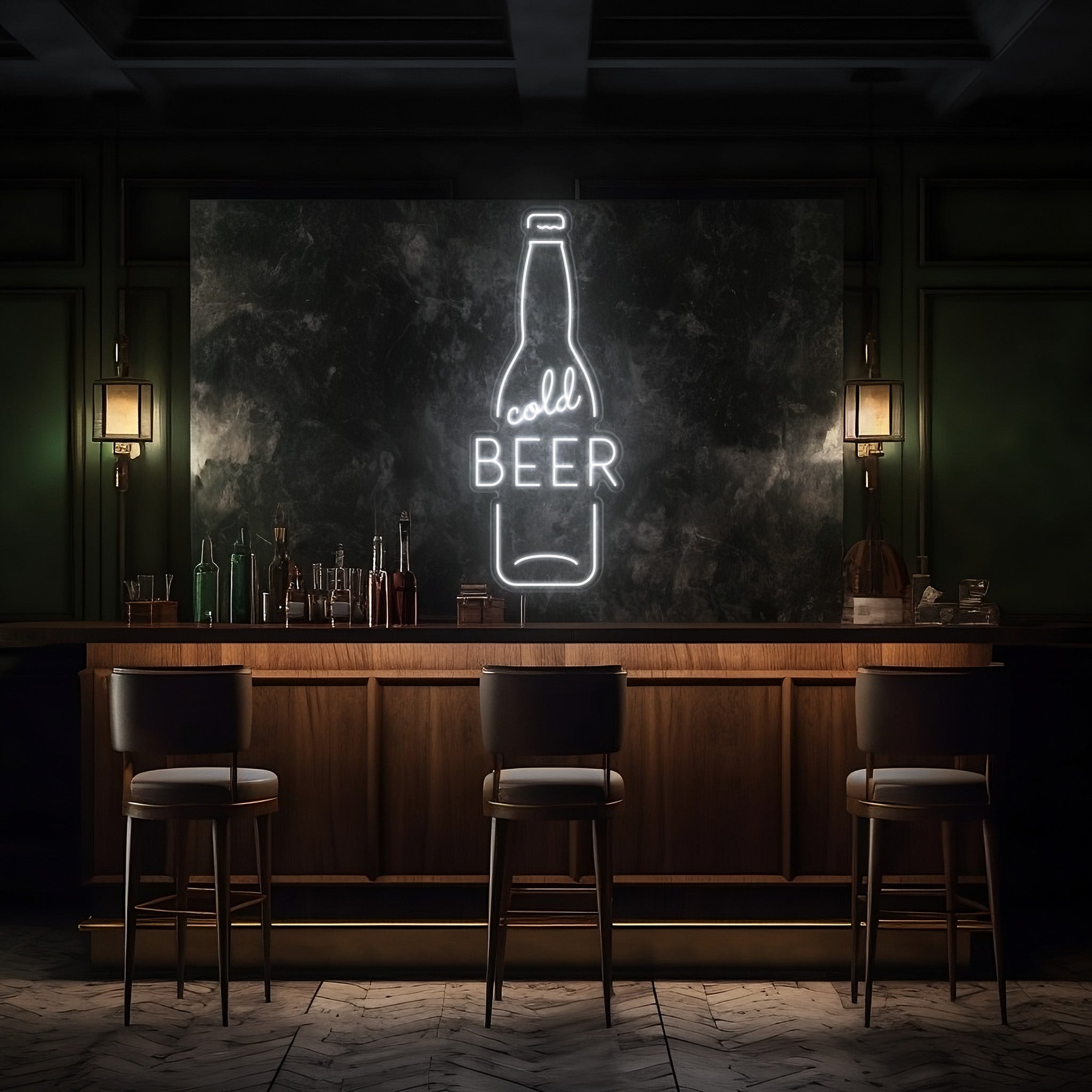 Cold Beer Bottle LED Neon Sign!