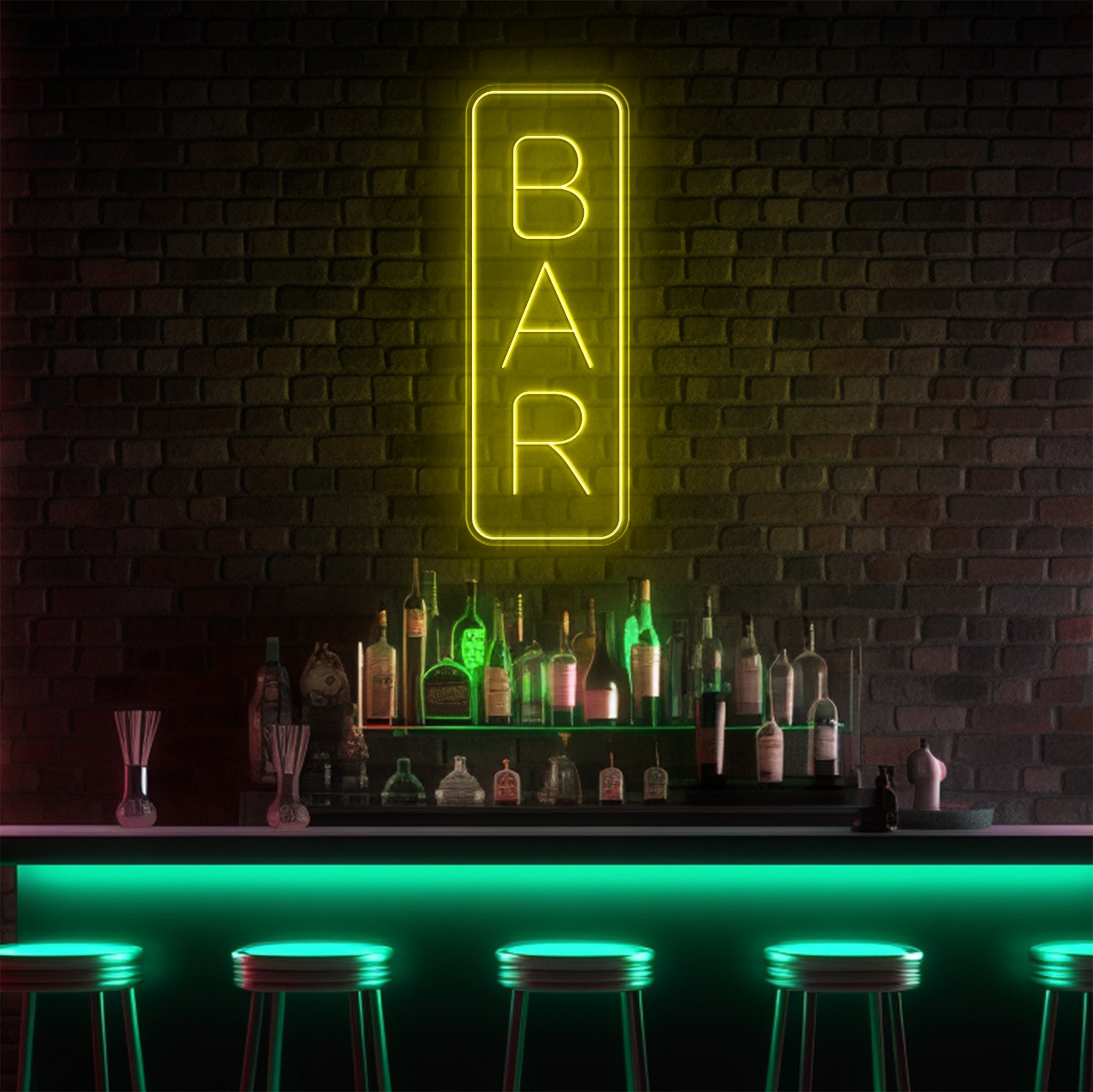 Bar Vertical LED Neon Sign!