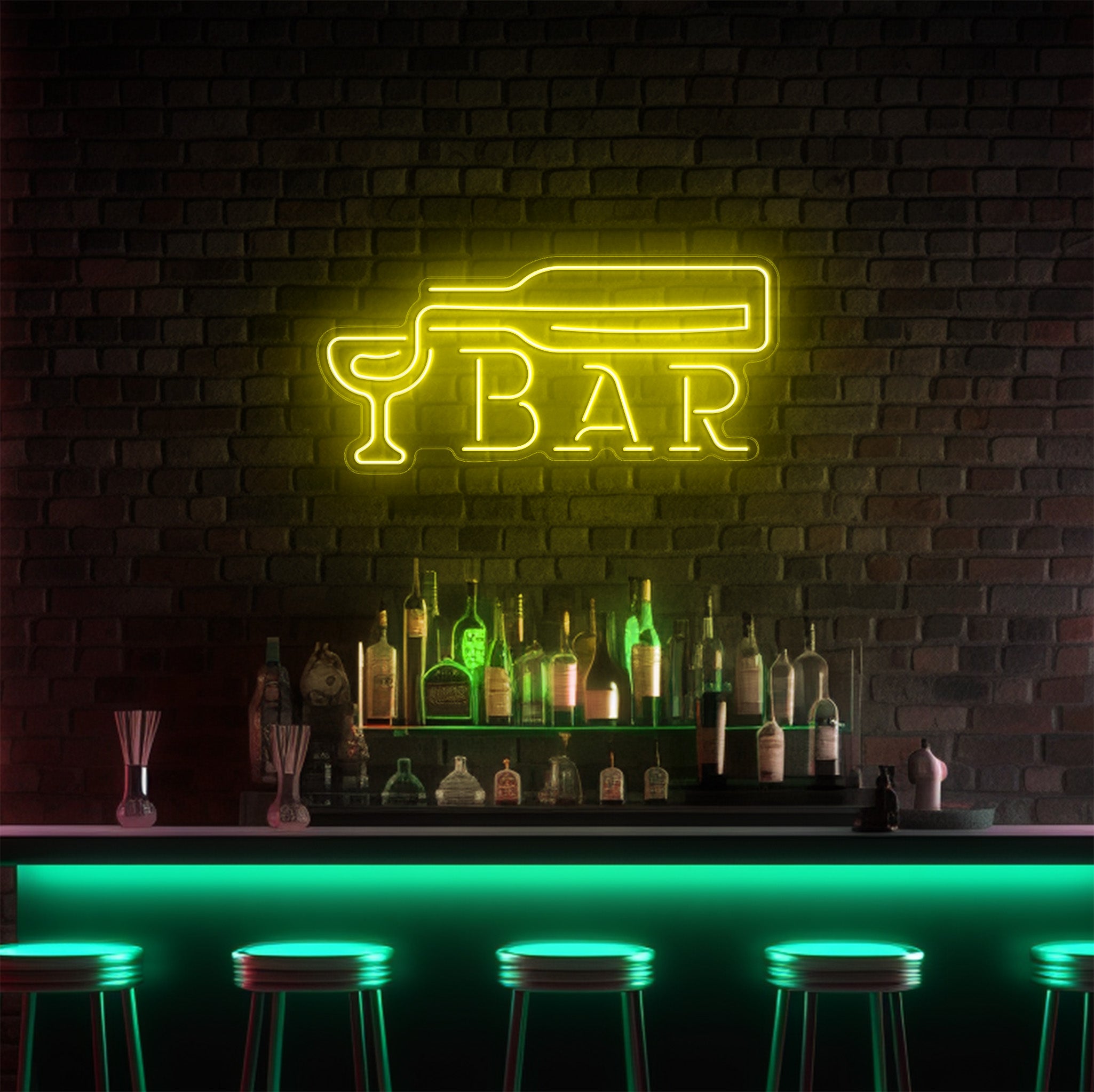 Bar Bottle LED Neon Sign!