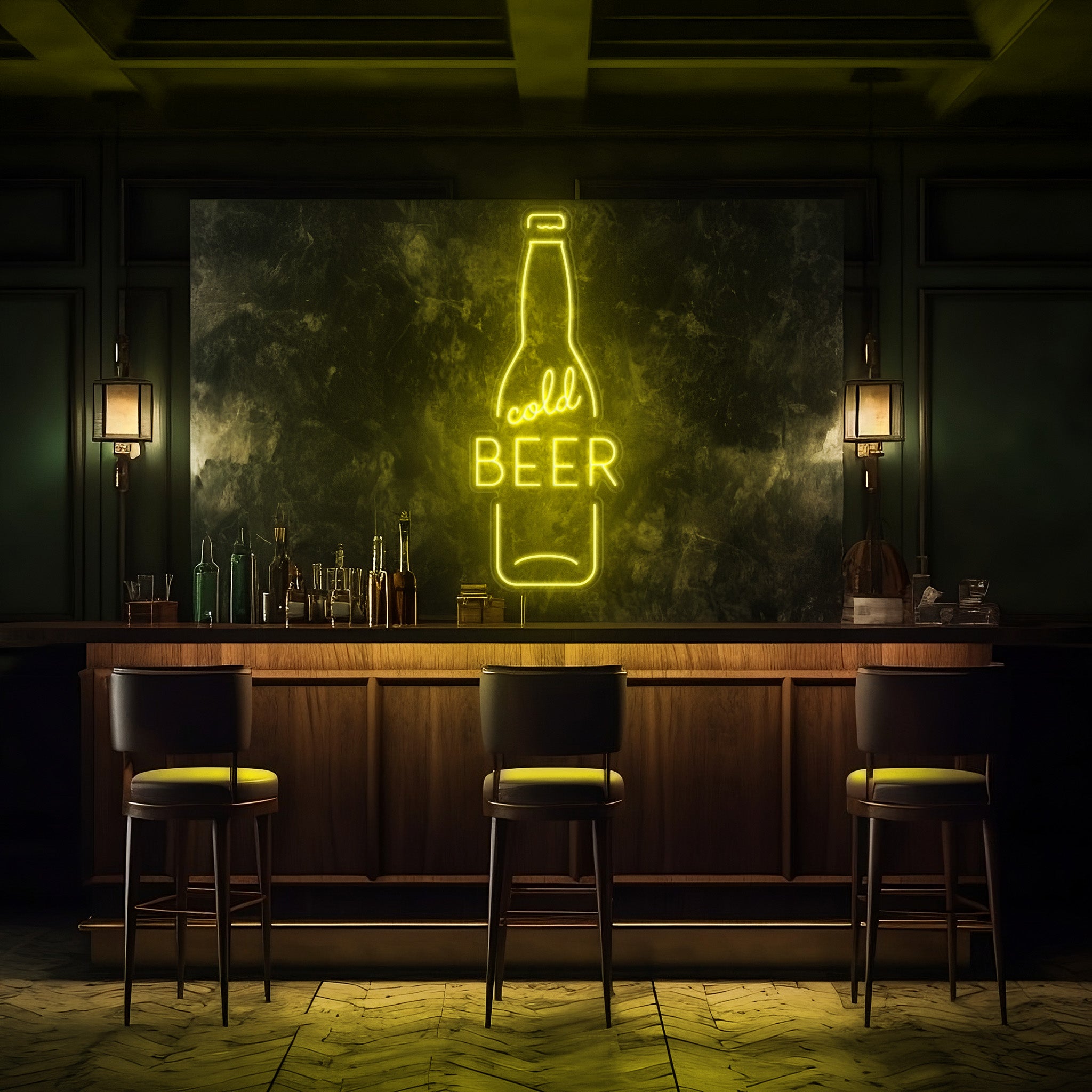 Cold Beer Bottle LED Neon Sign!