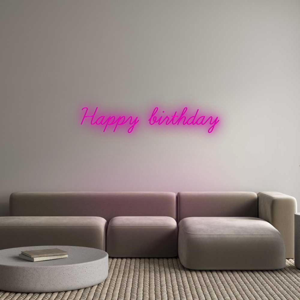 Custom Neon: Happy birthday