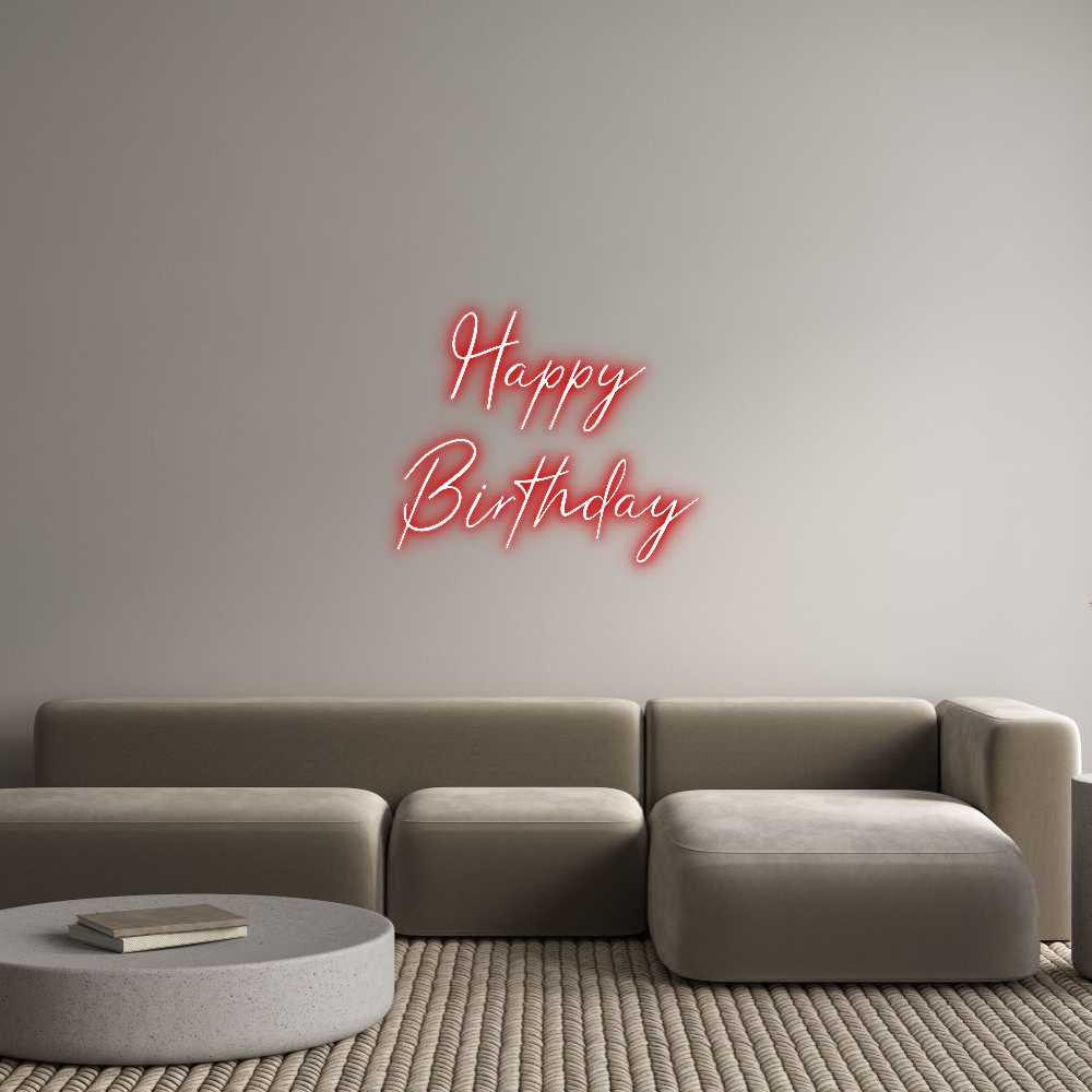 Custom Neon Text - Happy
Birthday