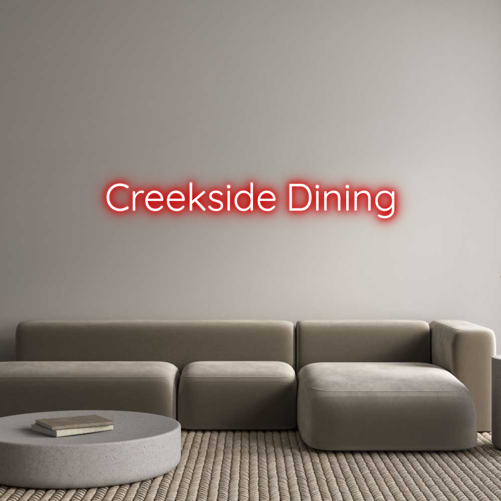 Custom Neon Text - Creekside Din...