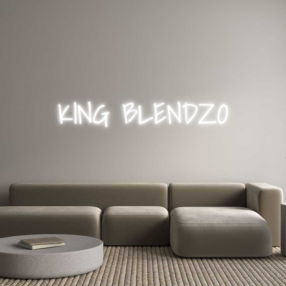 Custom Neon Text - KING BLENDZO