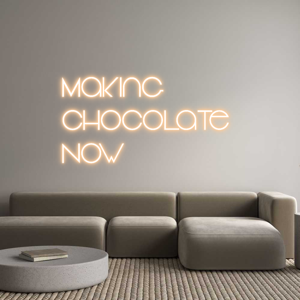 Custom Neon Text - Making 
Choc...