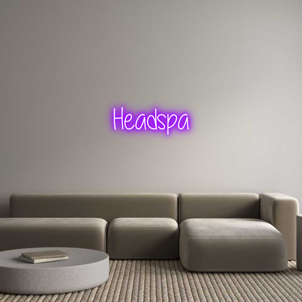 Custom Neon Text - Headspa