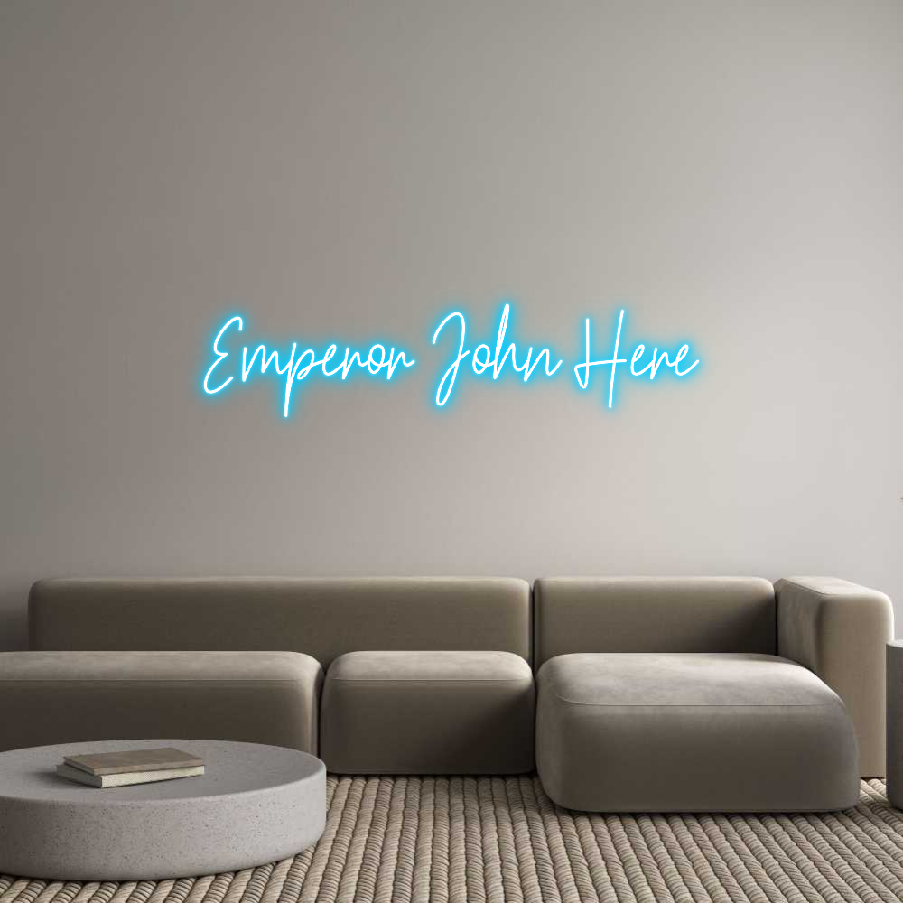 Custom Neon Text - Emperor John ...