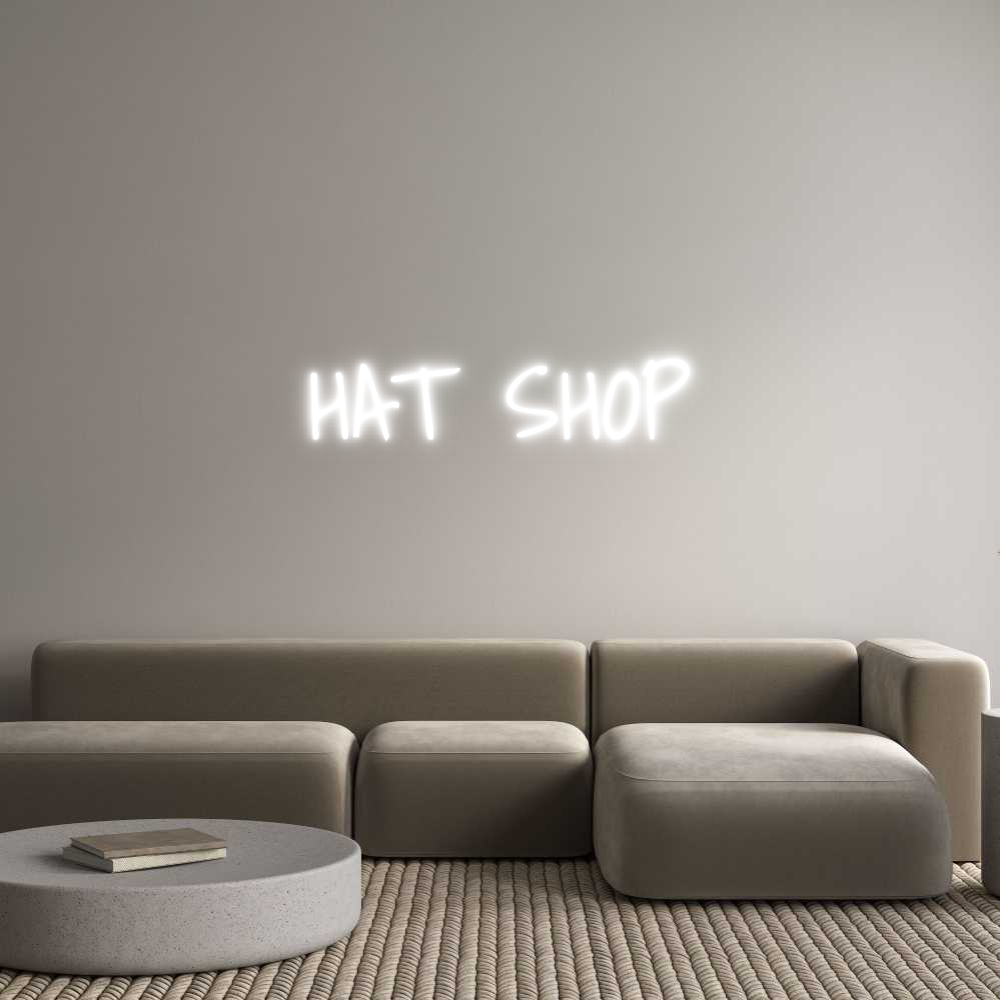 Custom Neon Text - HAT SHOP