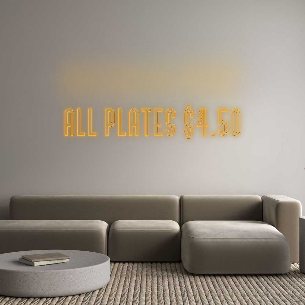 Custom Neon: All Plates $4...