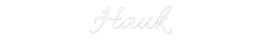 Custom Neon Text - Hauk