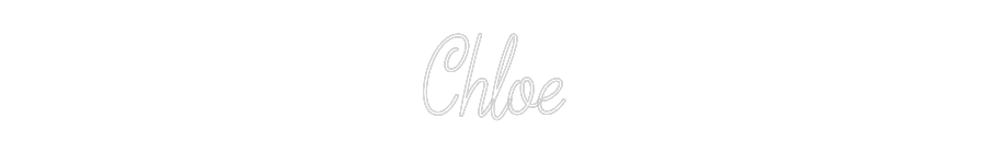 Custom Neon Text - Chloe