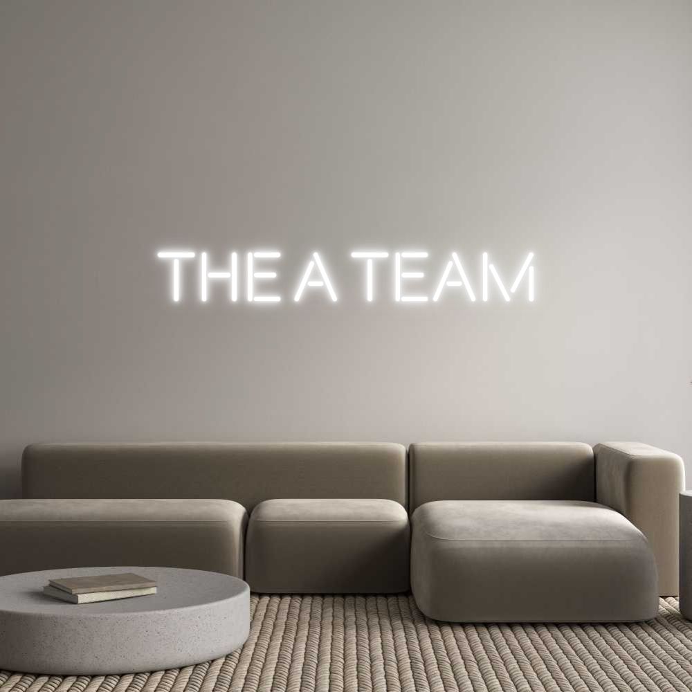 Custom Neon Text - The A Team