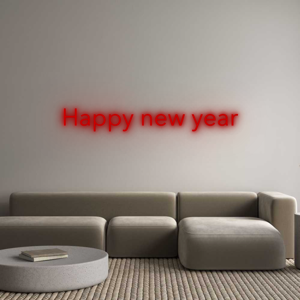 Custom Neon: Happy new year