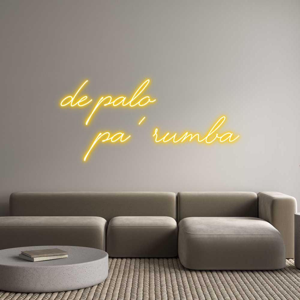 Custom Neon Text - de palo 
   ...