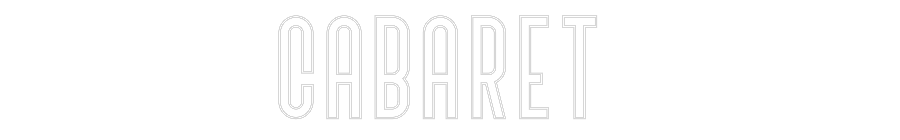 Custom Neon Text - Cabaret