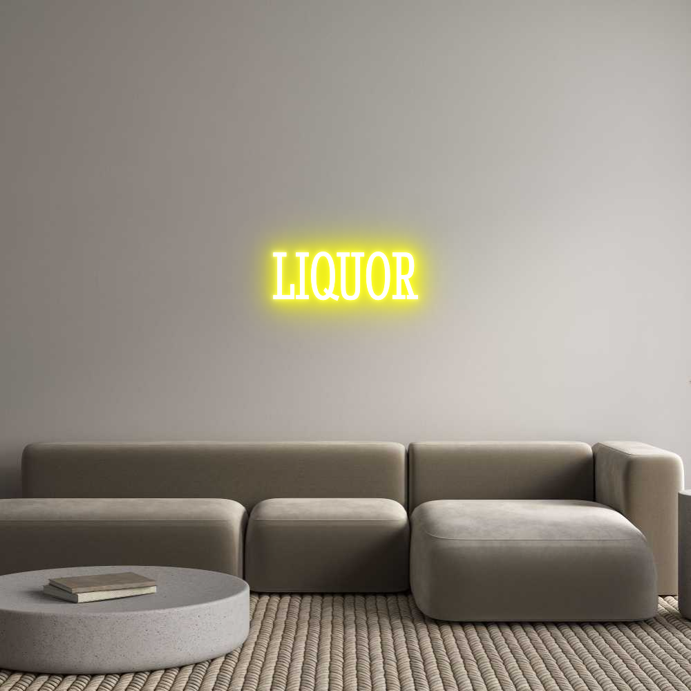 Custom Neon Text - LIQUOR