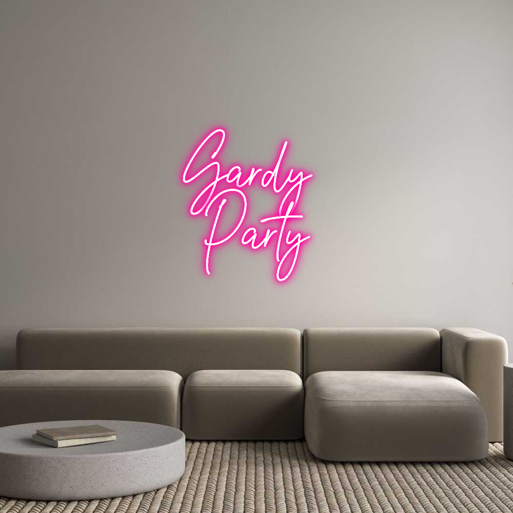 Custom Neon Text - Gardy 
Party