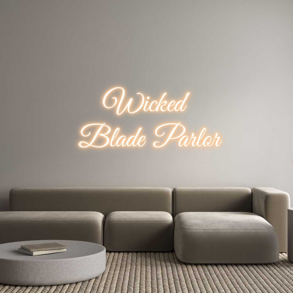 Custom Neon Text - Wicked
 Blad...