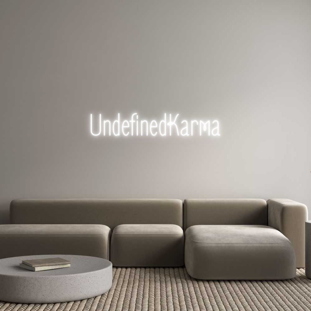 Custom Neon Text - UndefinedKarma